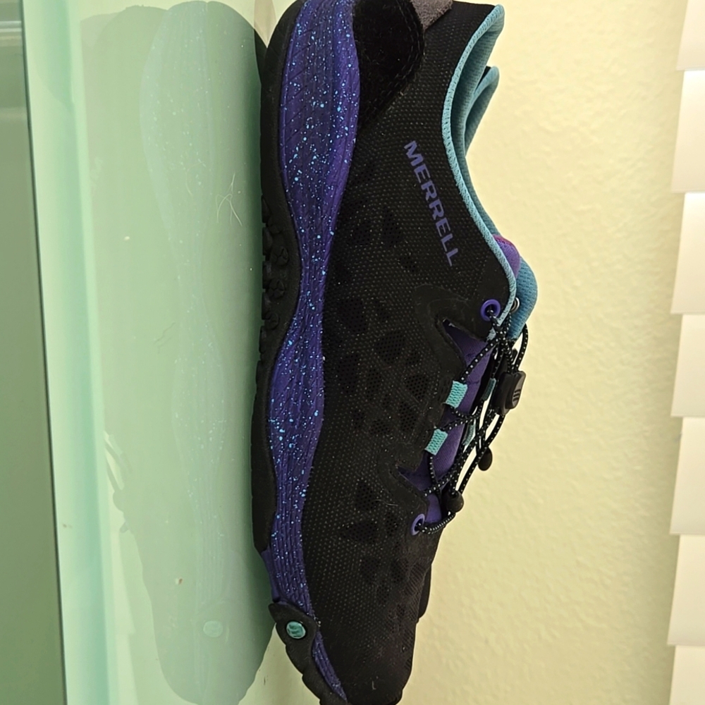 Merrell All Out Shine Select Grip Outdoor Adventure Black/Purple Sneakers 7